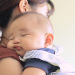 Japanese Mom Hugging Baby